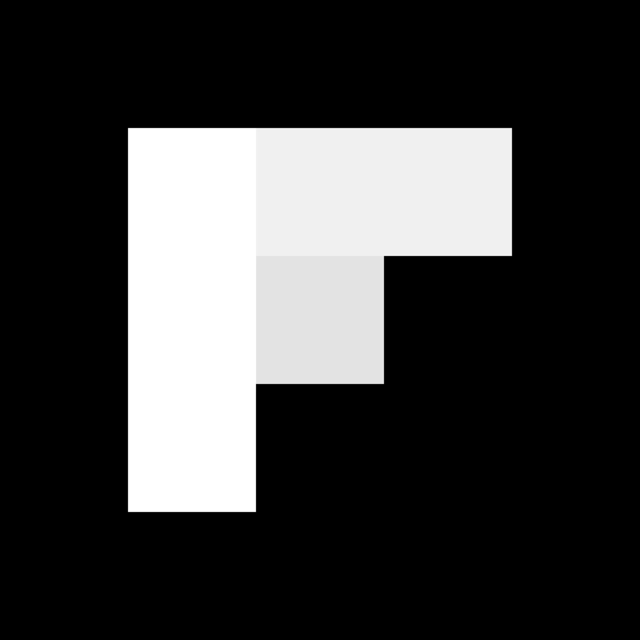 Black Flipboard logo