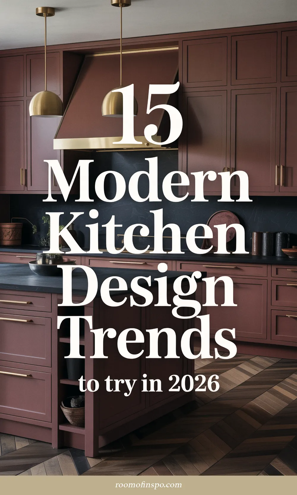 A Pinterest pin for the post "Kitchen Design Trends 2026".